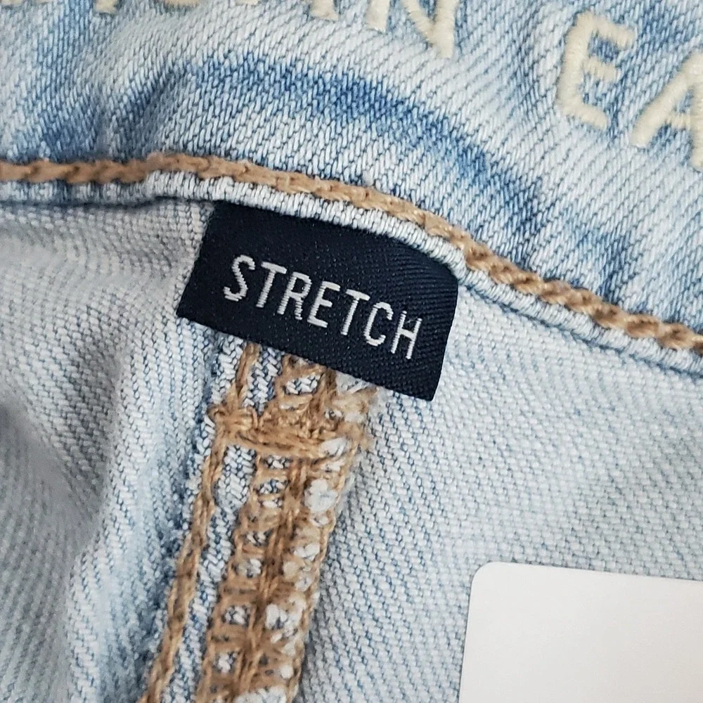 American Eagle Outfitters Women Jeans 4 Blue Denim Pants Wide-Leg Baggy Y2K